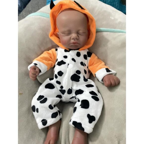 🆕 Full Body Platinum Silicone Baby Dolls Newborn Adam-Tan Reborn Baby Boy - Picture 1 of 10